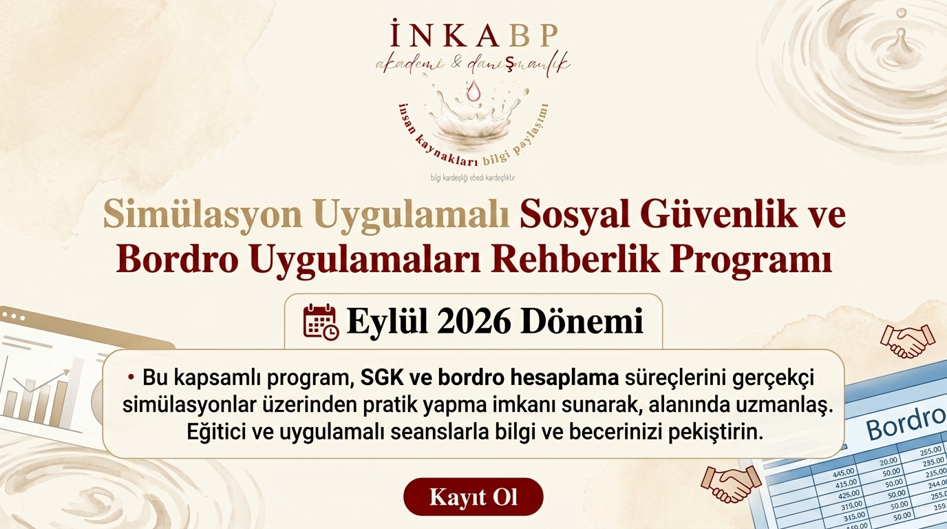 Eylül 2026 Dönemi Eğitim